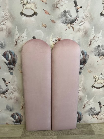 Panel na zeď 20x70 cm z hladkého ultrasoft velvetu