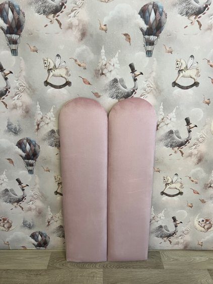 Panel na zeď 20x80 cm z hladkého ultrasoft velvetu - na přání