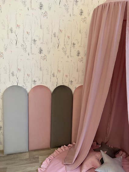 Panel na zeď 30x90 cm z hladkého ultrasoft velvetu - na přání