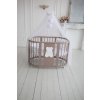 Kulatá rostoucí postýlka Oval Bed 9v1 Cacao BEAR