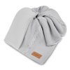 kocyk bawelniany z polarem nico jasny szary scaled