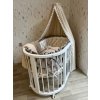 Kulatá rostoucí postýlka Oval Bed 9v1 bílá