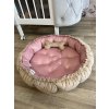 Hnízdo bez volánku na zem pro miminko nebo domácího mazlíčka - na přání  maxi hnízdo · bez volánku · na zem · Oval Bed · pro miminko a domácí mazlíčky