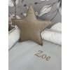 Hvězdička - na přání  dekorativní polštářek · hvězdička · Oval Bed · s možností výšivky