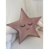 Hvězdička s výšivkou obličeje - na přání  dekorativní polštářek · hvězdička s obličejem · Oval Bed