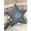 Hvězdička s výšivkou křesťanské korunky - na přání