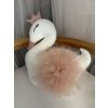 Labuť s korunkou s tylovými křídly - na přání  Polštářek ve tvaru labutě od Oval Bed