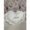 Srdíčko s volánkem - na přání  s volánky