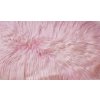 Ružová ovčia kožušina