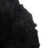 Čierna ovčia kožušina