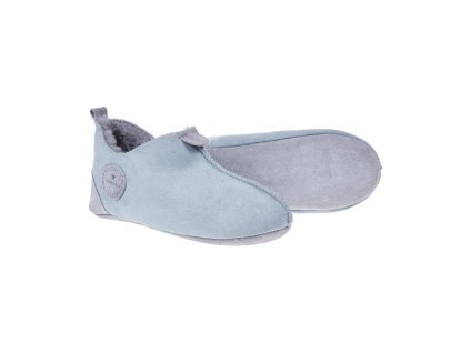 Dámské bačkory z ovčí kůže OXFORD_popelavě šedé barvy_1