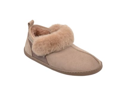 Dámské bačkory z ovčí kůže KARAYAKA_béžové barvy_1