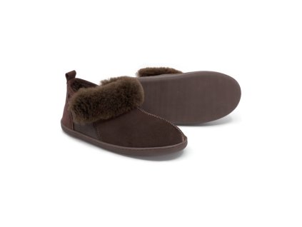 Dámské bačkory z ovčí kůže KARAYAKA_hnědé barvy_5