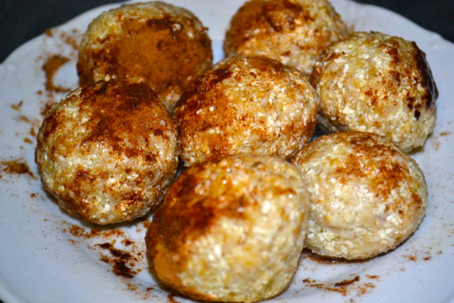 Tvarohové gule s ovsenými vločkami