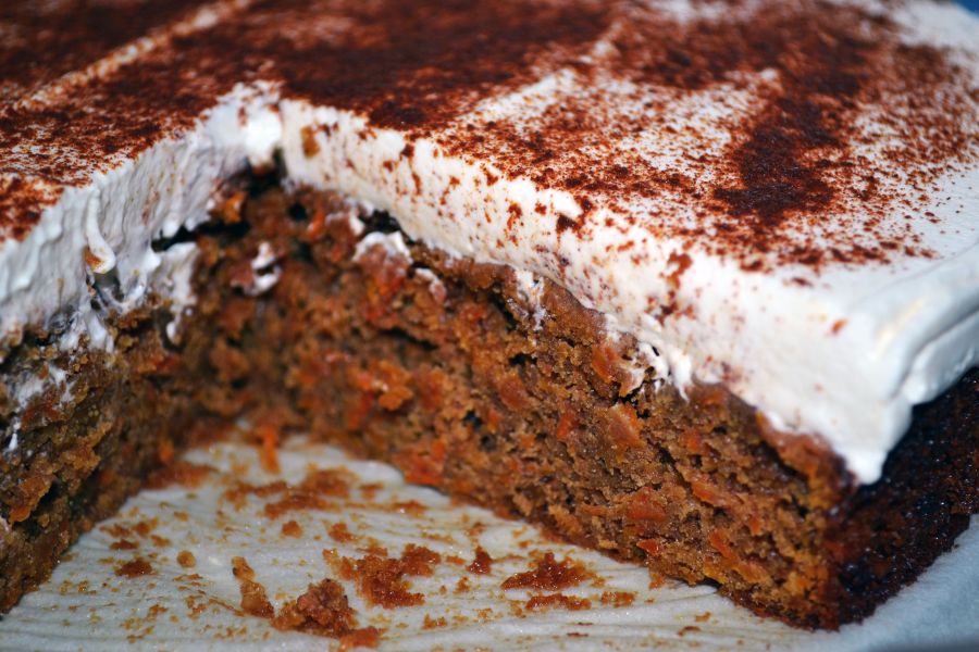 Mrkvová torta s mandľami