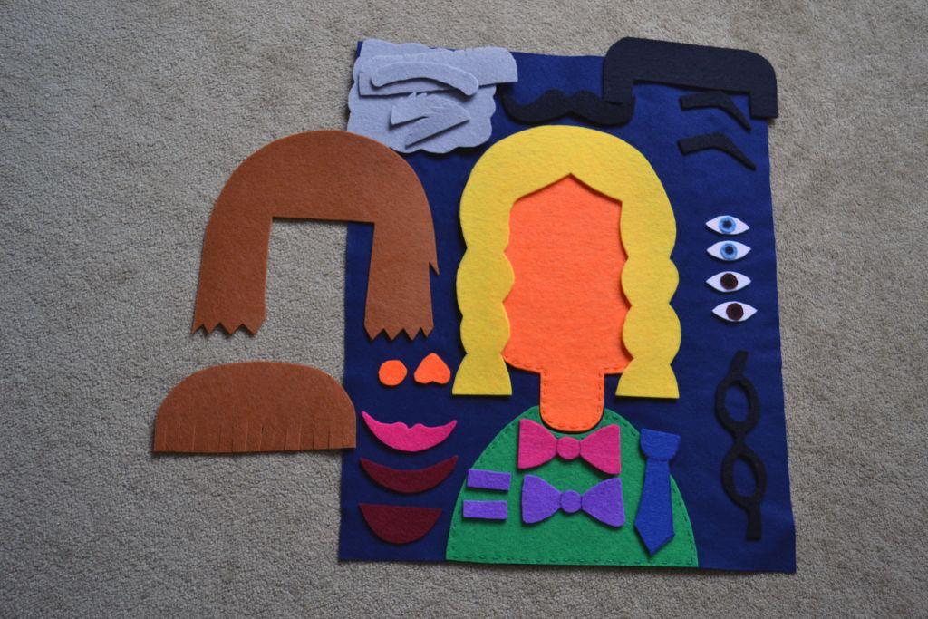 Montessori spoznávam časti tváre