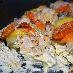 Zapekaný karfiol s bataty