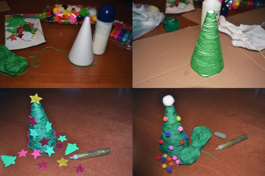 Vyrobte si malý vianočný stromček