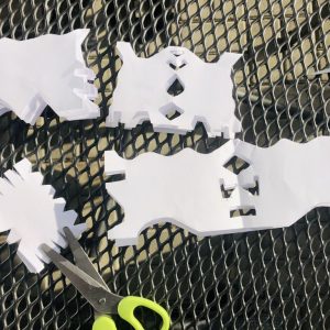 Papierové obrúsky - vystrihovanie