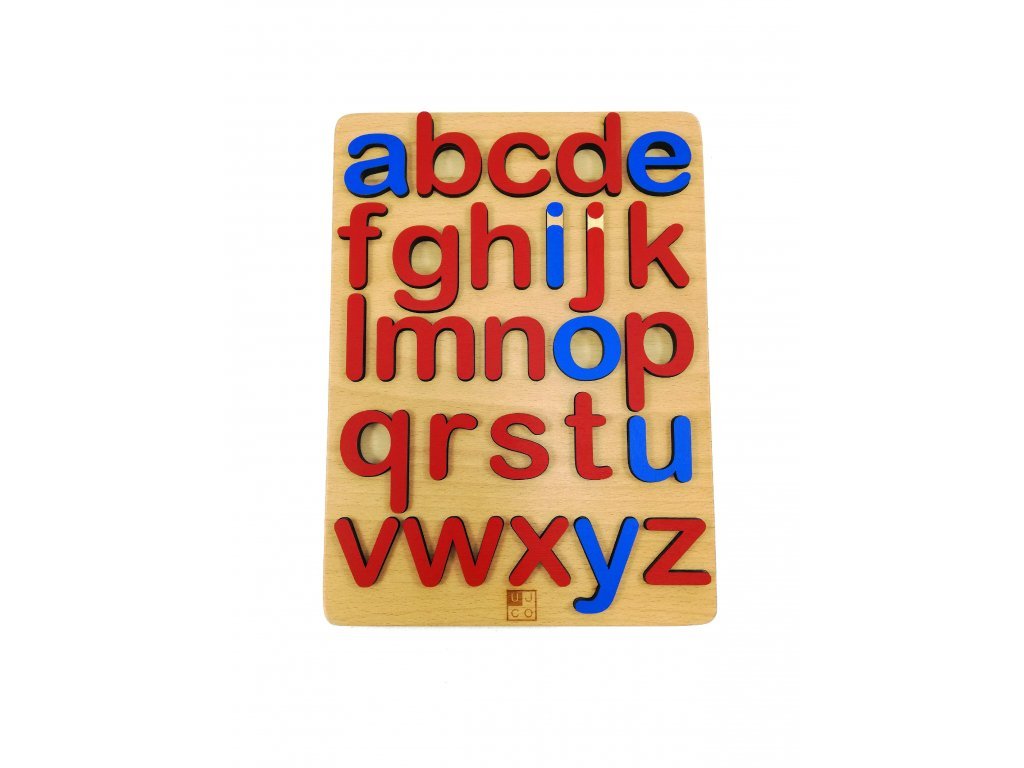 Montessori abeceda vystúpená malá