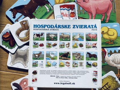 Edukačné magnetické karty hospodárske zvierata 5