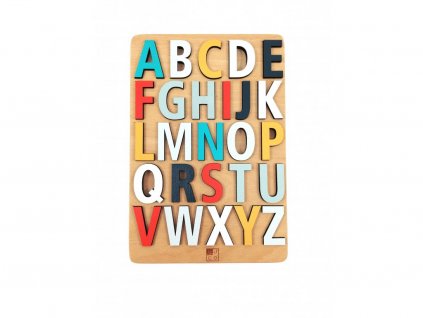 Montessori abeceda vystúpená farebná