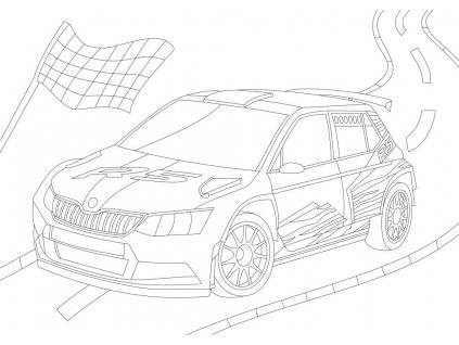 Šablóna na pieskovanie rally auto A4 1ks