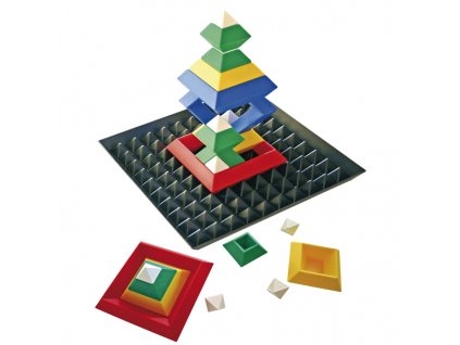 Trojuholníkové puzzle so základňou 24 ks