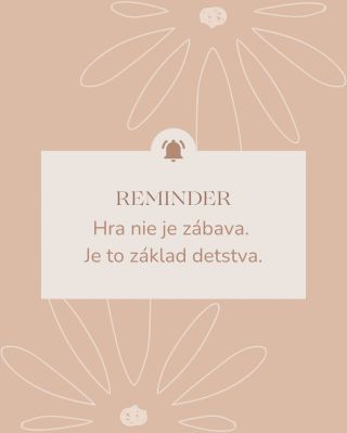 Hra nie je len hra. Je to začiatok všetkého. Deti sa neučia nasilu. Učia sa hrou 🤍 #učeniehrou #zmysluplnahra...
