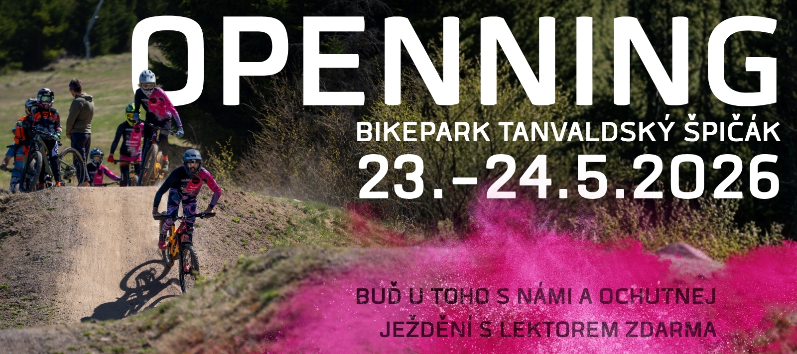 Otevíračka Bikeparku Tanvaldský Špičák 2026 - pozvánka