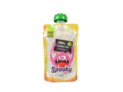 SPOOKY- BIO ovocné pyré s jahodou