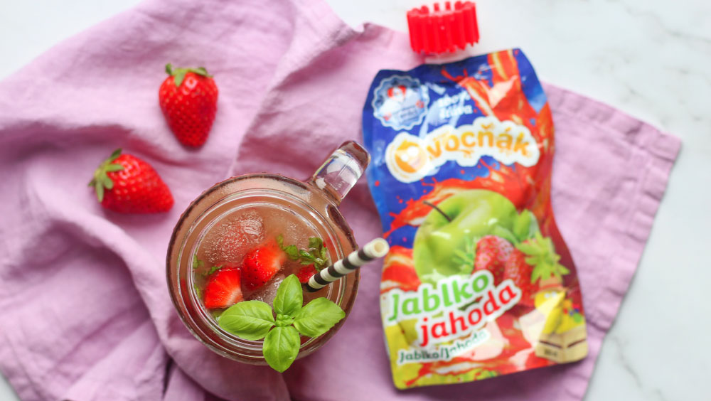 Jahodová limonáda z našeho moštu