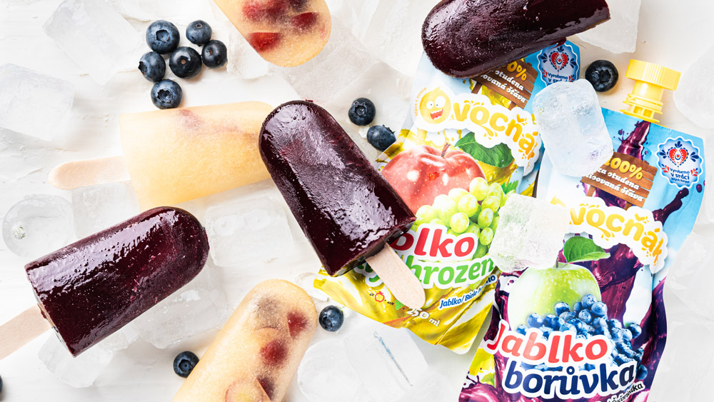 Hroznové a borůvkové nanuky - zdravé osvěžení pro malé i velké