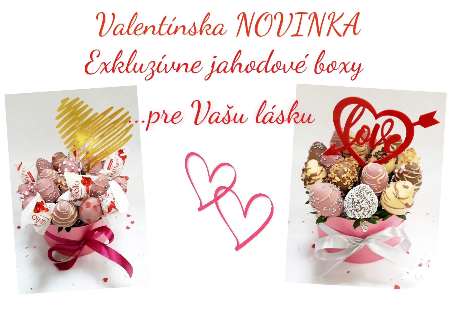 Jahodové boxy Valentín