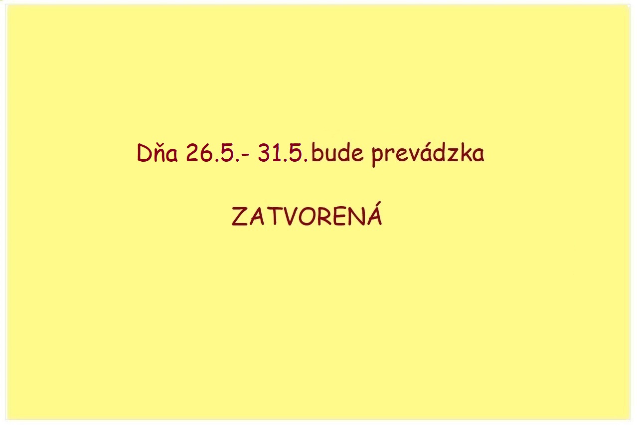 Zatvorená prevádzka