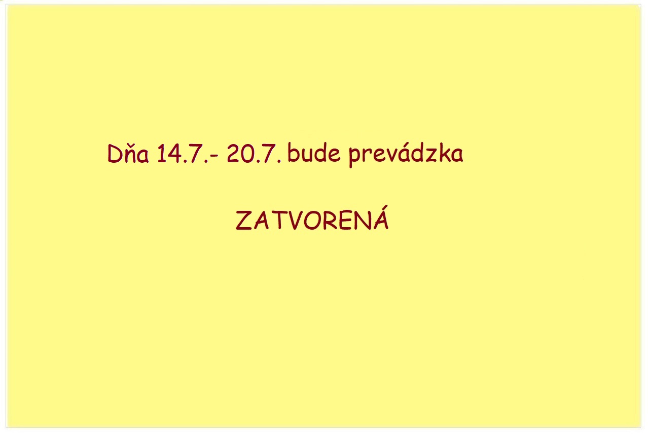 Zatvorená prevádzka