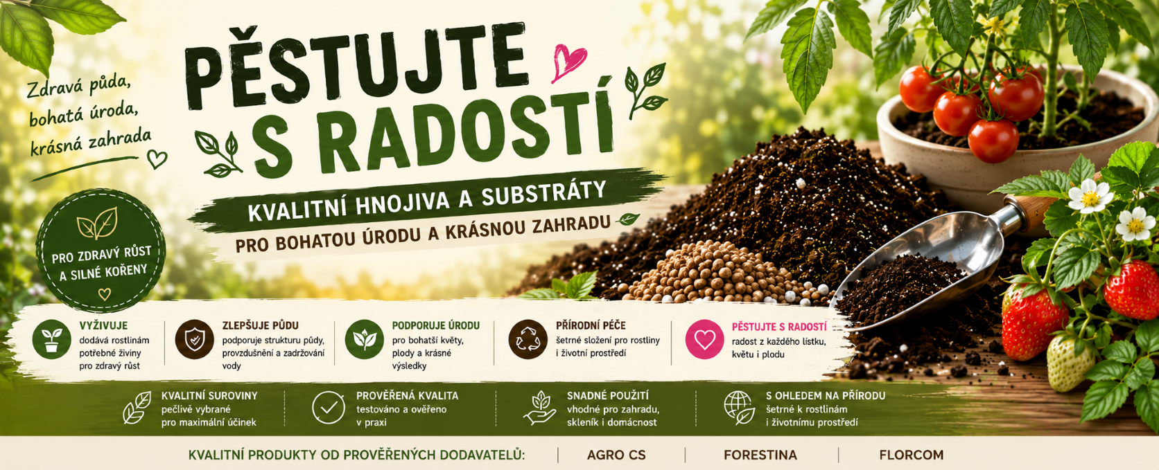 Prodej hnojiv a substrátů