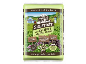 hosticky substrat pro bylinky a zelene koreni 10l