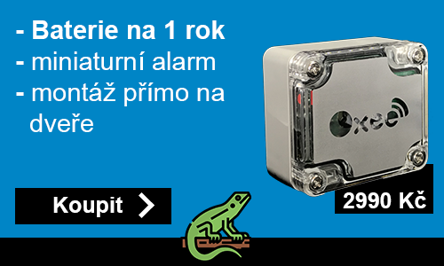 Oxee - Baterie na 1 rok | Miniaturní alarm | montáž přímo na dveře