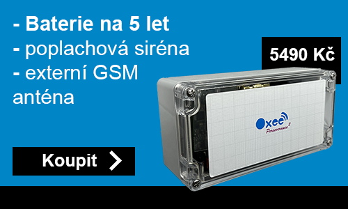 Oxee Perseverance2 | Baterie na 5 let | Poplachová siréna | Externí GSM anténa