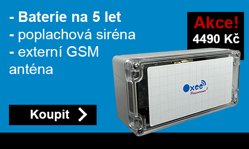Oxee Perseverance2 | Baterie na 5 let | Poplachová siréna | Externí GSM anténa