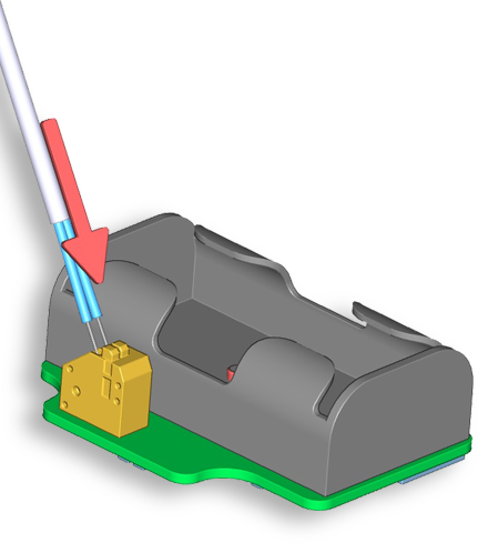 Vložení jednotlivých vodičů do svorkovnice v Oxee
