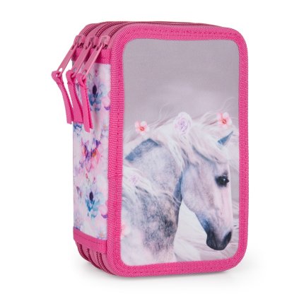 Penál 3 p.prázdný kůň romantic horse