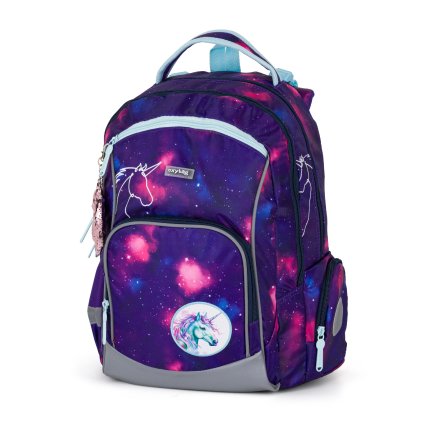 Školní batoh OXY GO Unicorn fialový