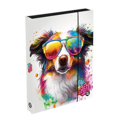 Box na sešity A4 Jumbo crazy animals Pes