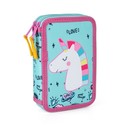 Penál 2 p.prázdný Unicorn iconic