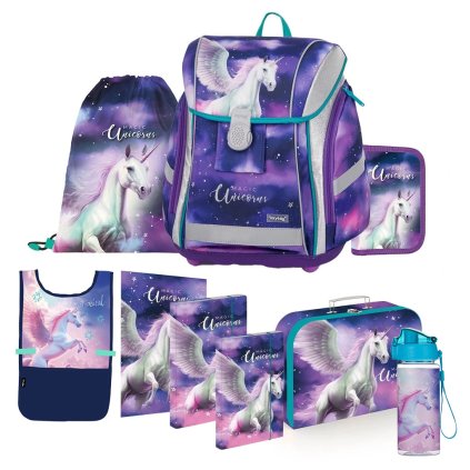 Školní set 8ks PREMIUM LIGHT Pegas stříbrný