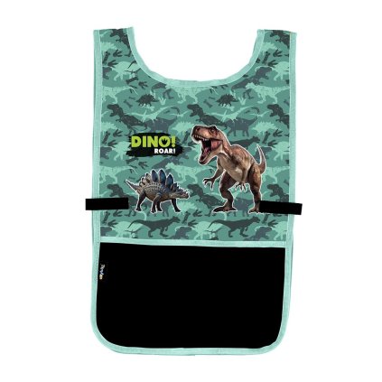 Zástěra pončo Dino zelený