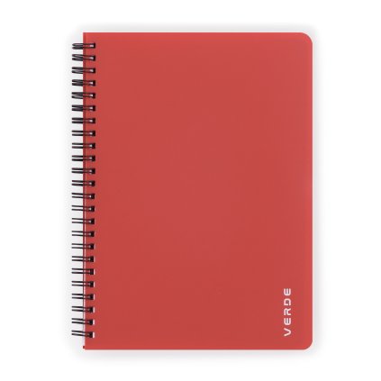 Twin wire blok A5 PP VERDE cihlová