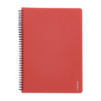 Twin wire blok A4 PP VERDE cihlová